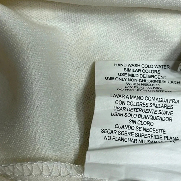 Vtg,lace all over,lined ,fit&Flare dress,size  5.feminine, Y2K,ivory,SPEECHLESS - Picture 13 of 13